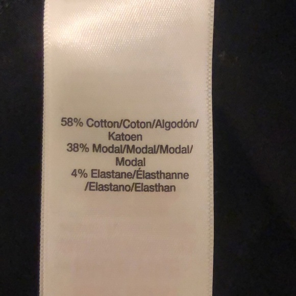 DKNY Logo Cropped Blouse Tee Black Background Size L - Picture 5 of 9